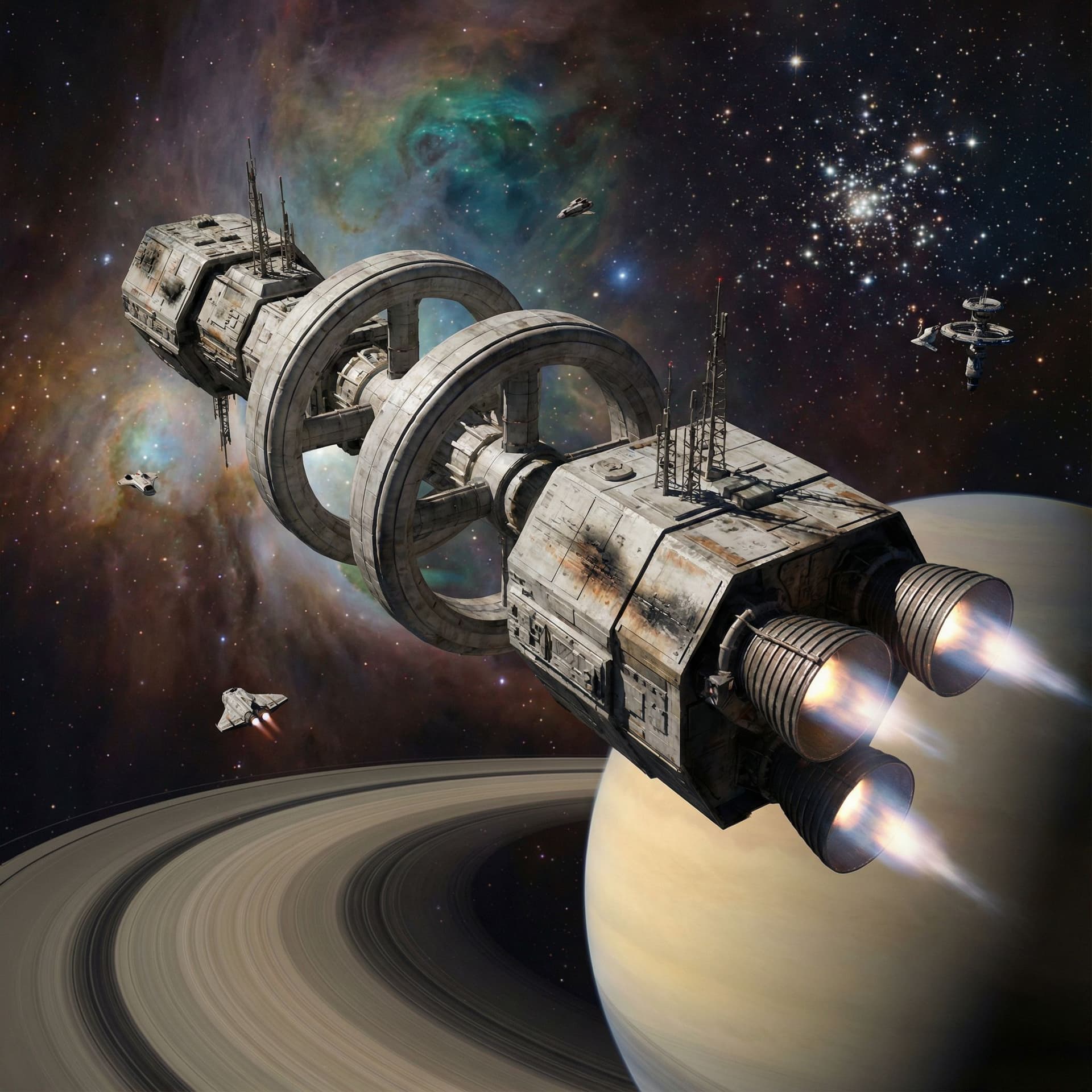 AI generated: Space ship
