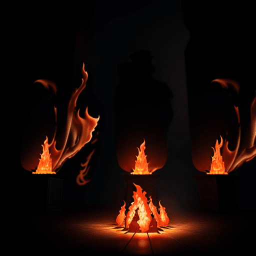 AI generated: Men amidst flame 1920, hyper realistic, 8k, volumetric lighting, 3D 