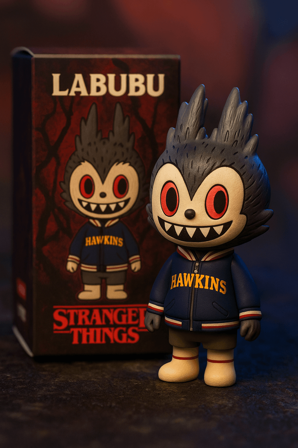 AI generated: Labubu colab stranger things