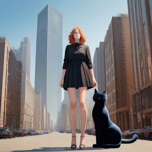 AI generated: 

woman and giant cat --ar 9:16 --personalize fm5tczw --stylize 750

