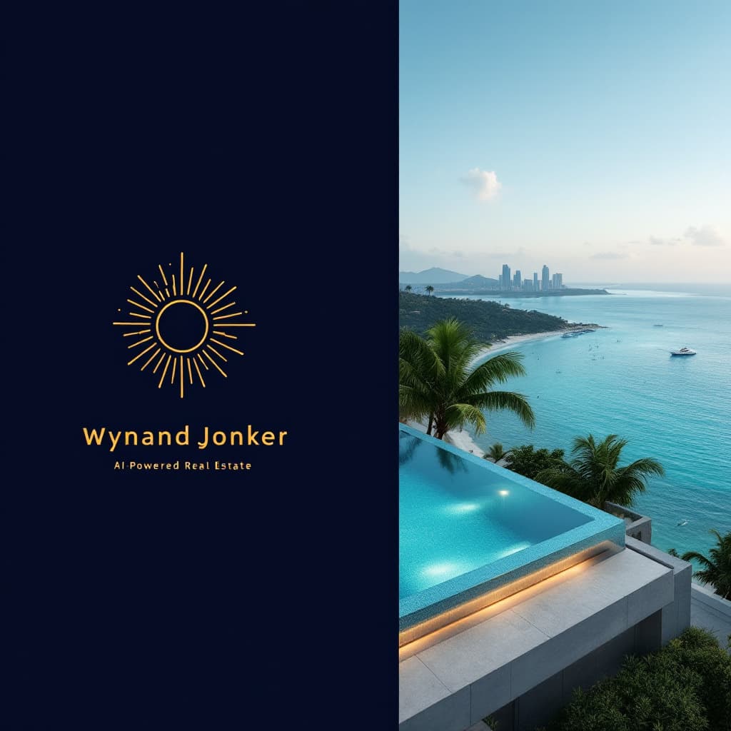 AI generated: "A sleek, geometric logo combining a sun icon (in gold) with a subtle AI circuit pattern inside, ove...