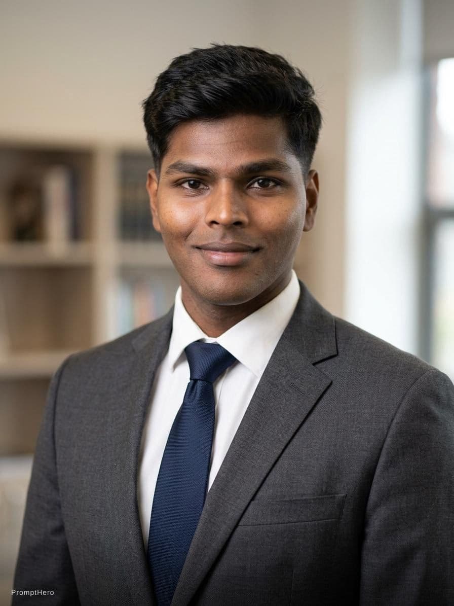AI generated: Professional LinkedIn photo, man in a dark suit, neutral background, photorealistic, 8k --cref https...