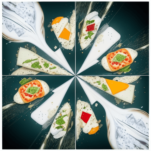 AI generated: Flying food photography with [Two sandwiches] as the main subject, Splashes of Toppings and Seasonin...