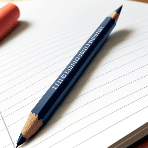 AI generated: Photo of a ultra realistic writing pencil with the quote Redaccion de textos escritos y expresion or...