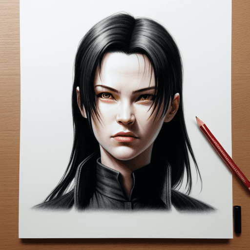 AI generated: Neo from the Matrix pencil art