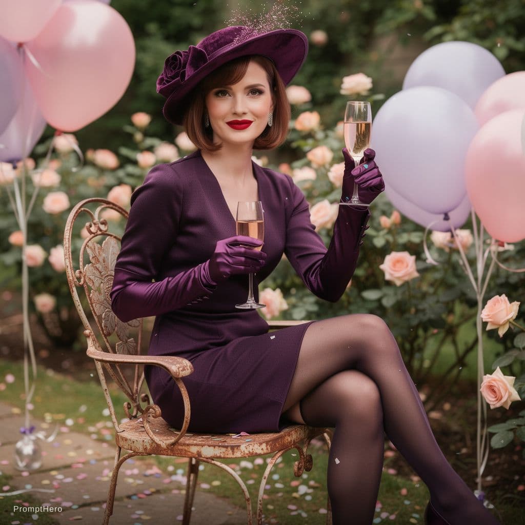 AI generated: Professional funny photography:, an erotic full body shot in a very glamorous ambiente,a sweet, matu...