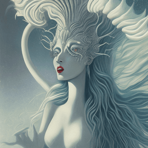 AI generated: A strikingly mystical creature, reminiscent of a large, magical female monster, takes center stage i...