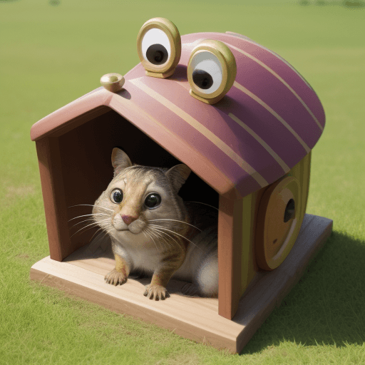 AI generated: photo of a funny mause, hd