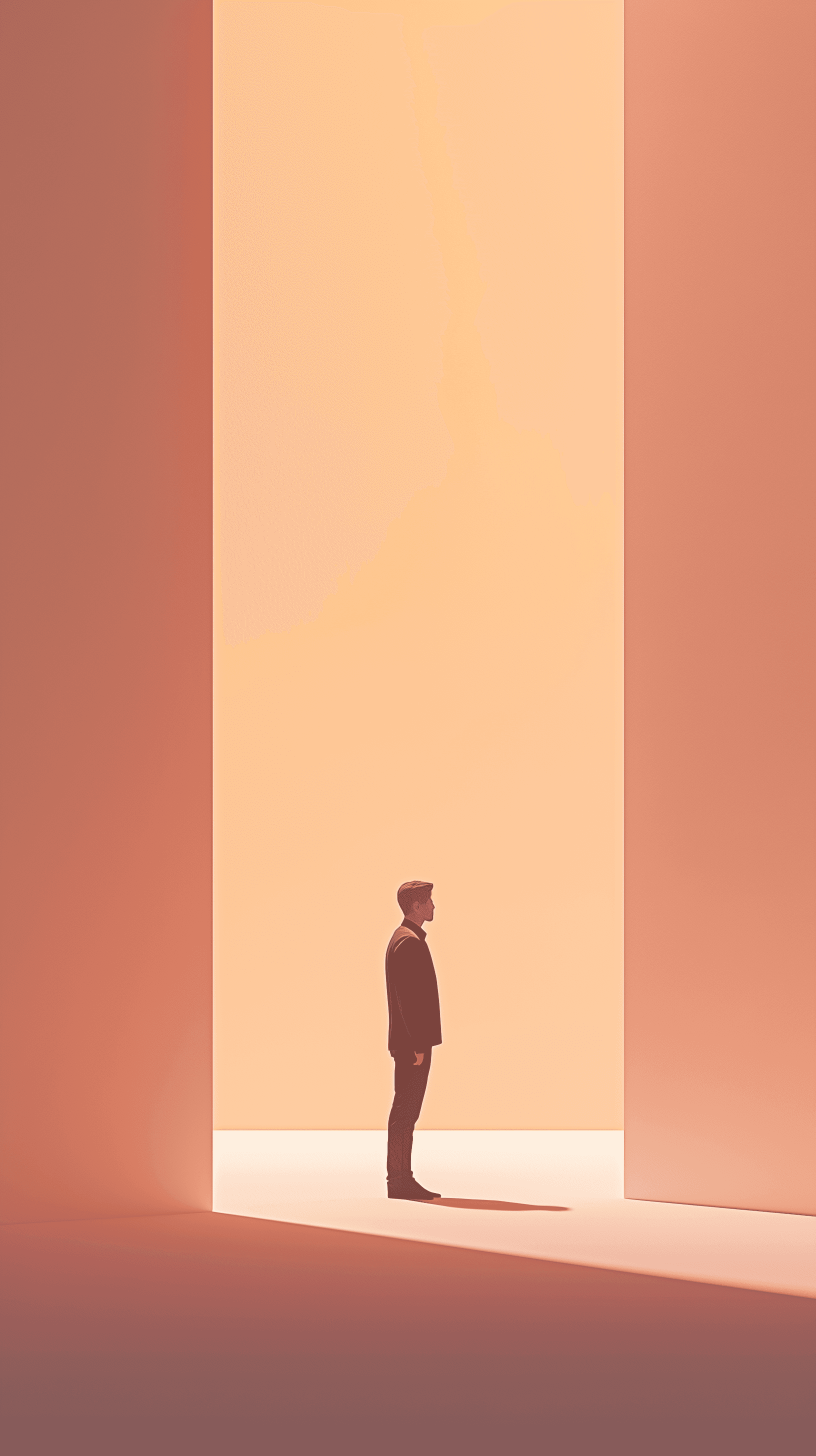 AI generated: contemporary, minimalist, wide, one subject, centered, digital illustration, wide angle, head-on, lo...