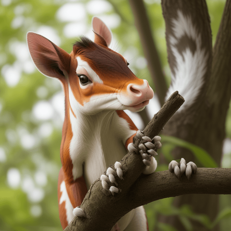 AI generated: Photo of a (squirell: cow: 0.5)