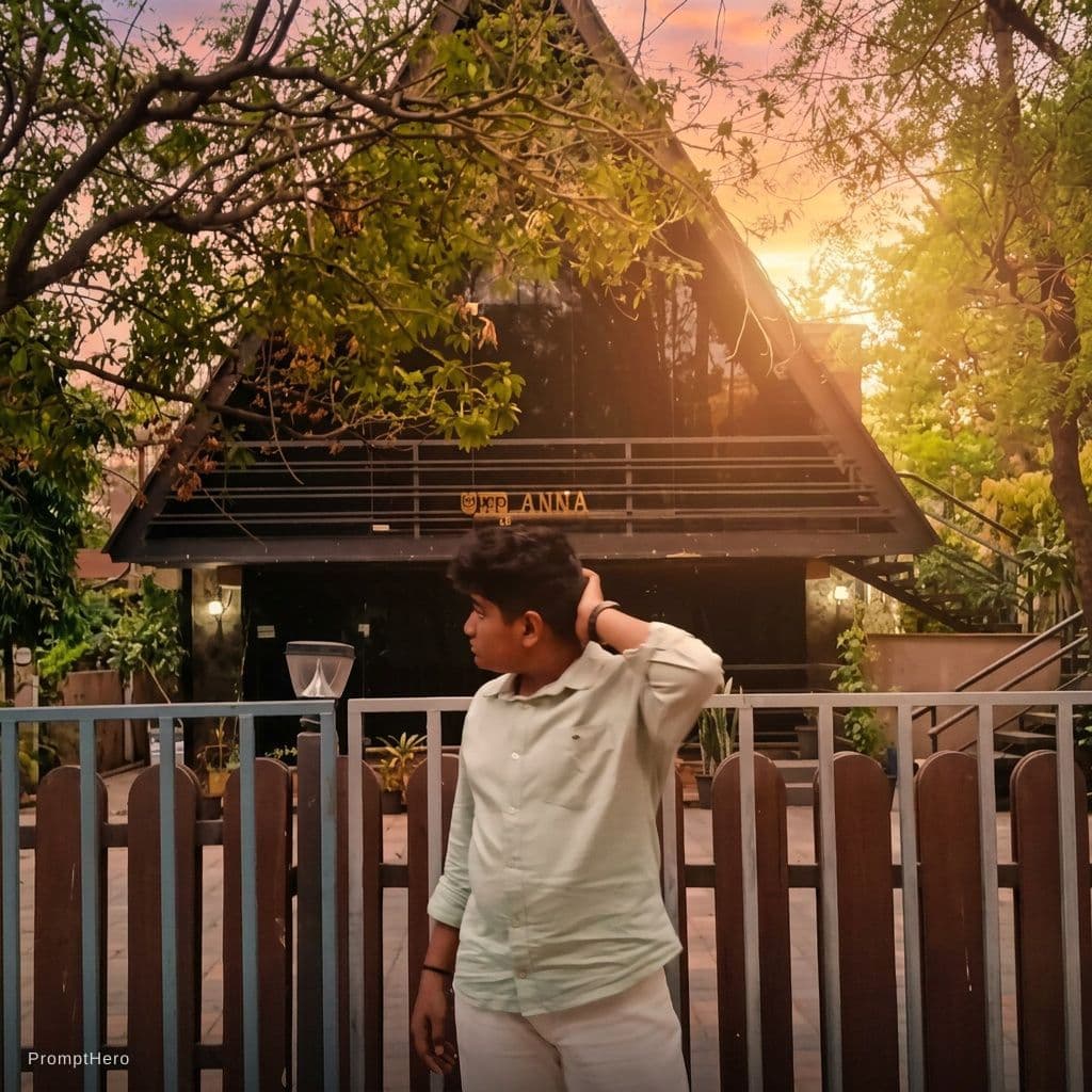 AI generated: Beautiful sunset 
