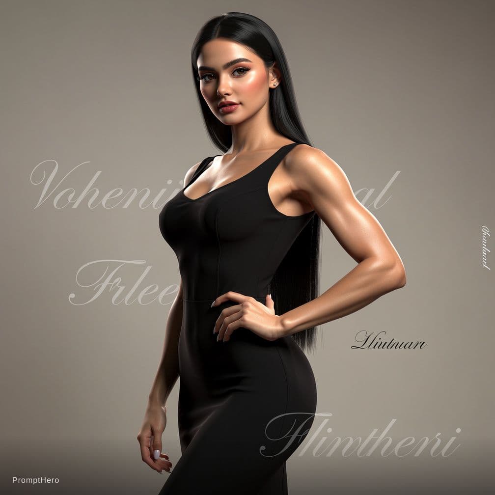 AI generated: realistic 4D illustration, photo, 3d render, typhography, 1girl, beautiful, no clohtes, nude, naked,...