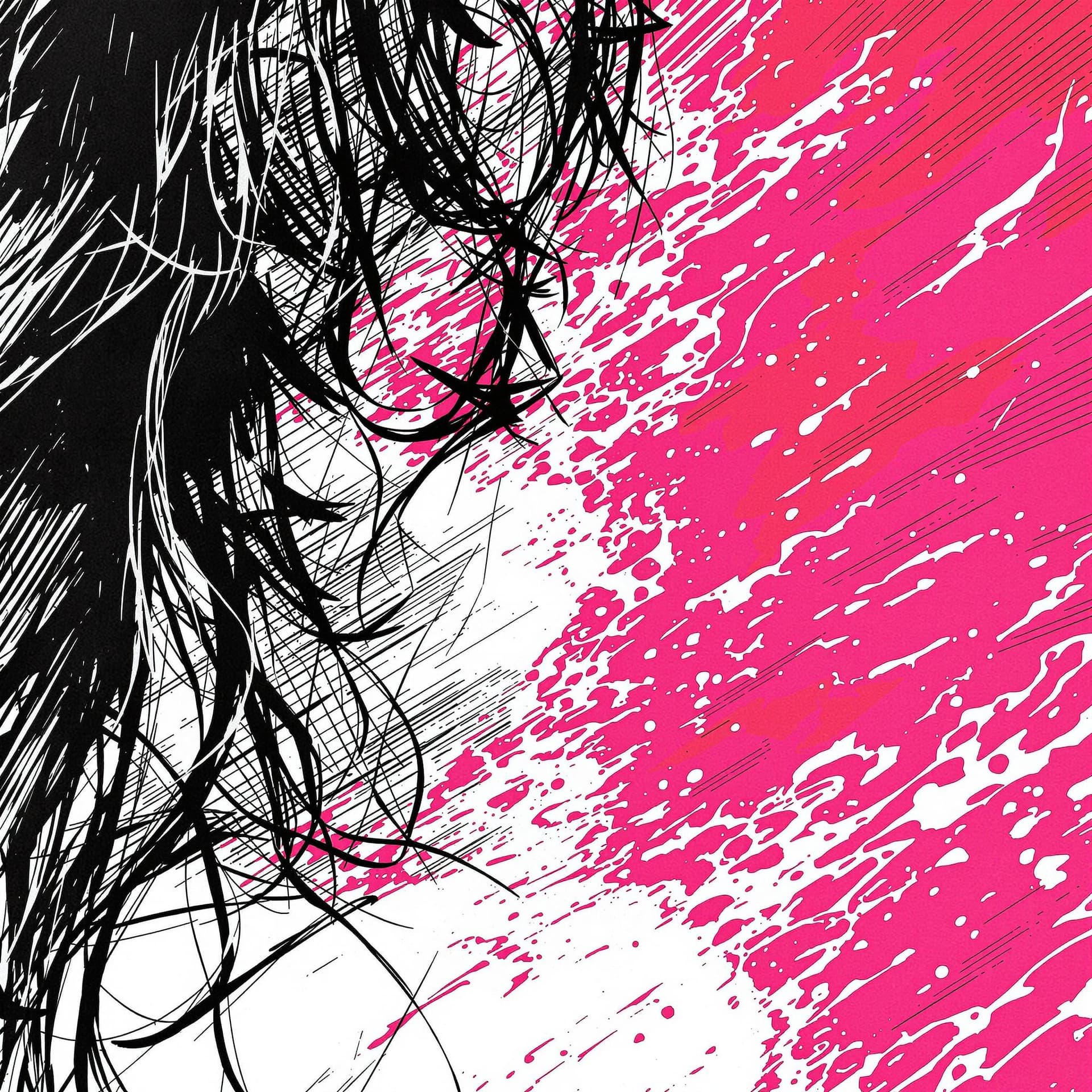 AI generated: woman, comic book illustration, in the style of Kentaro Miura and Yoji Shinkawa, close-up --chaos 75...