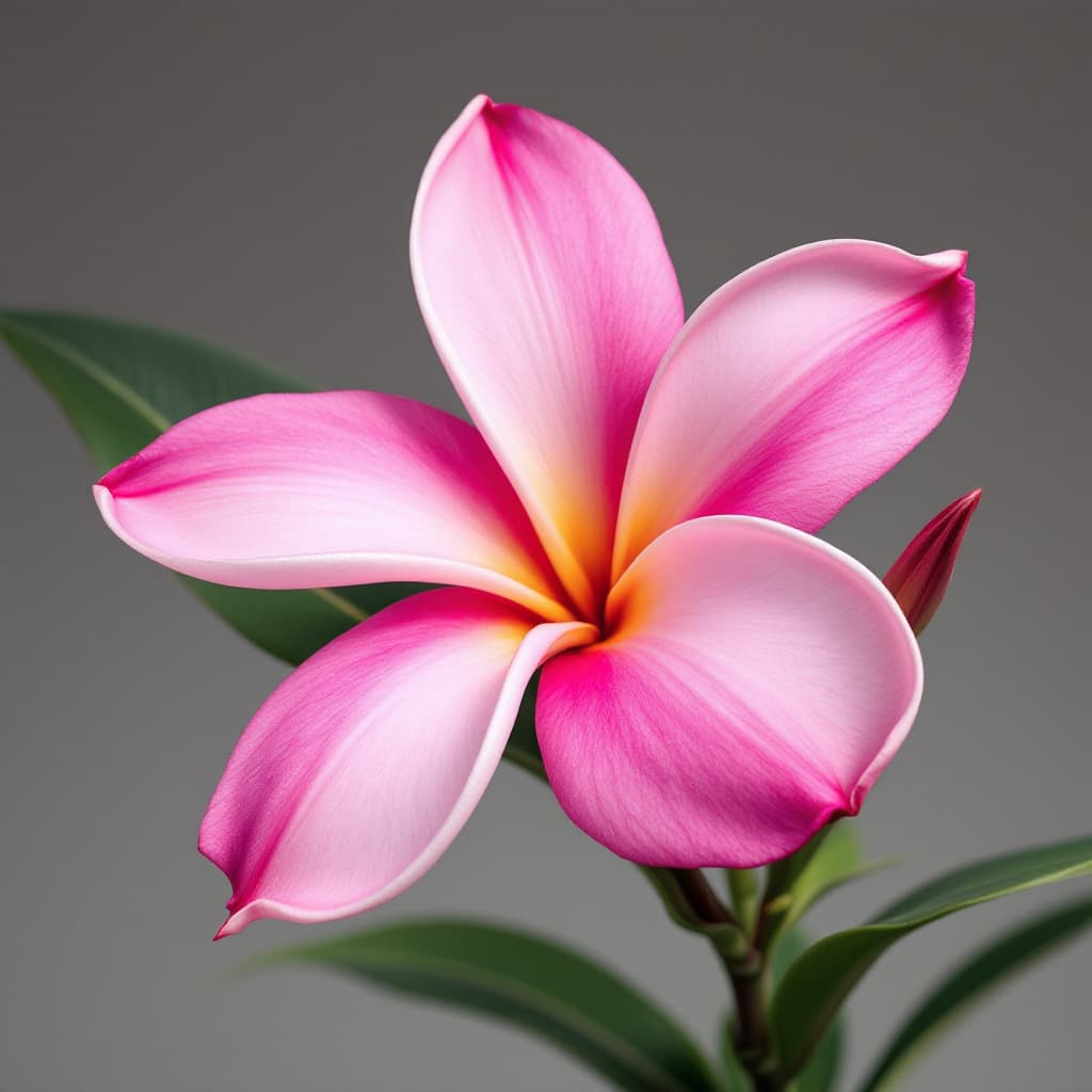 AI generated: a realisitc plumeria flower
