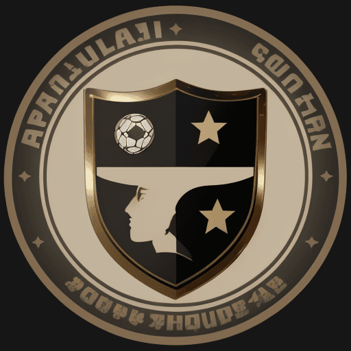 AI generated:  Realistic round shield shape logo for the soccer club"((( a beautiful soccer ball minimalist))), so...