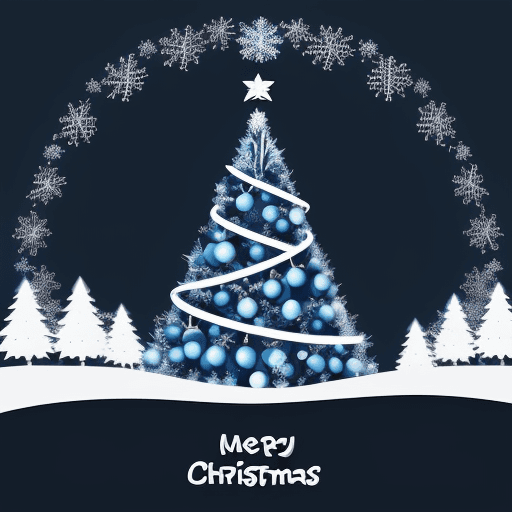 AI generated: Christmas night background with christmas tree silhouettes, garland decoration vector illustration. ...