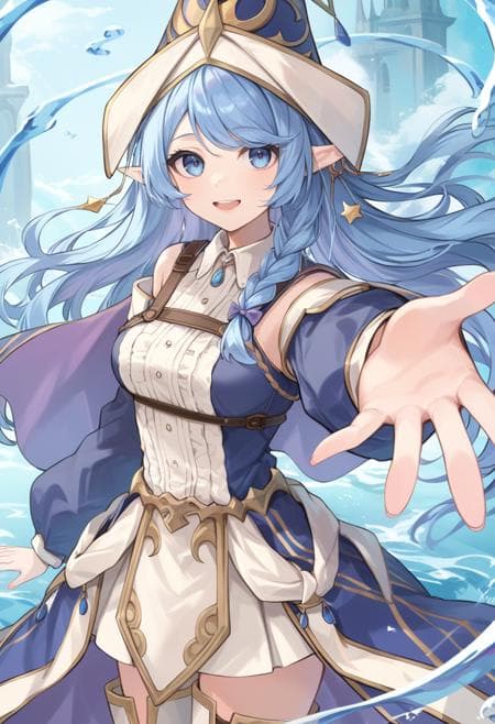Yu-Gi-Oh! - Water Enchantress of the temple (聖殿の水遣い) illu/PonyXL