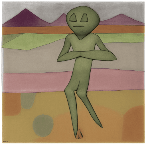 AI generated: Paysage avec deux fruits by Paul Klee, expressionism,
ugly, tiling, poorly drawn hands, poorly drawn...