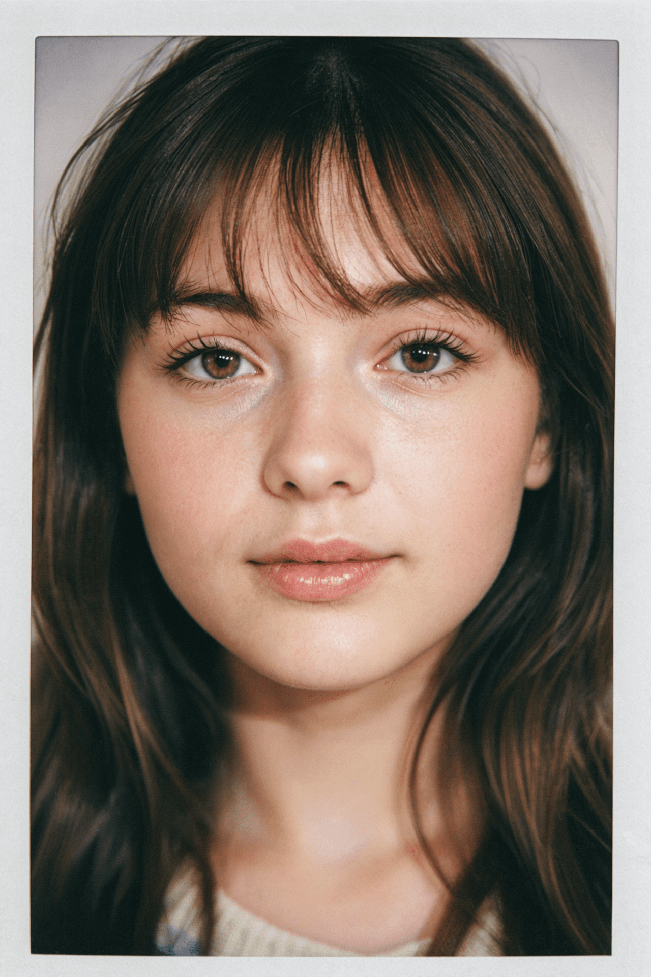 AI generated: A beautifully composed Caucasian young woman in her late teens to early twenties, possessing strikin...
