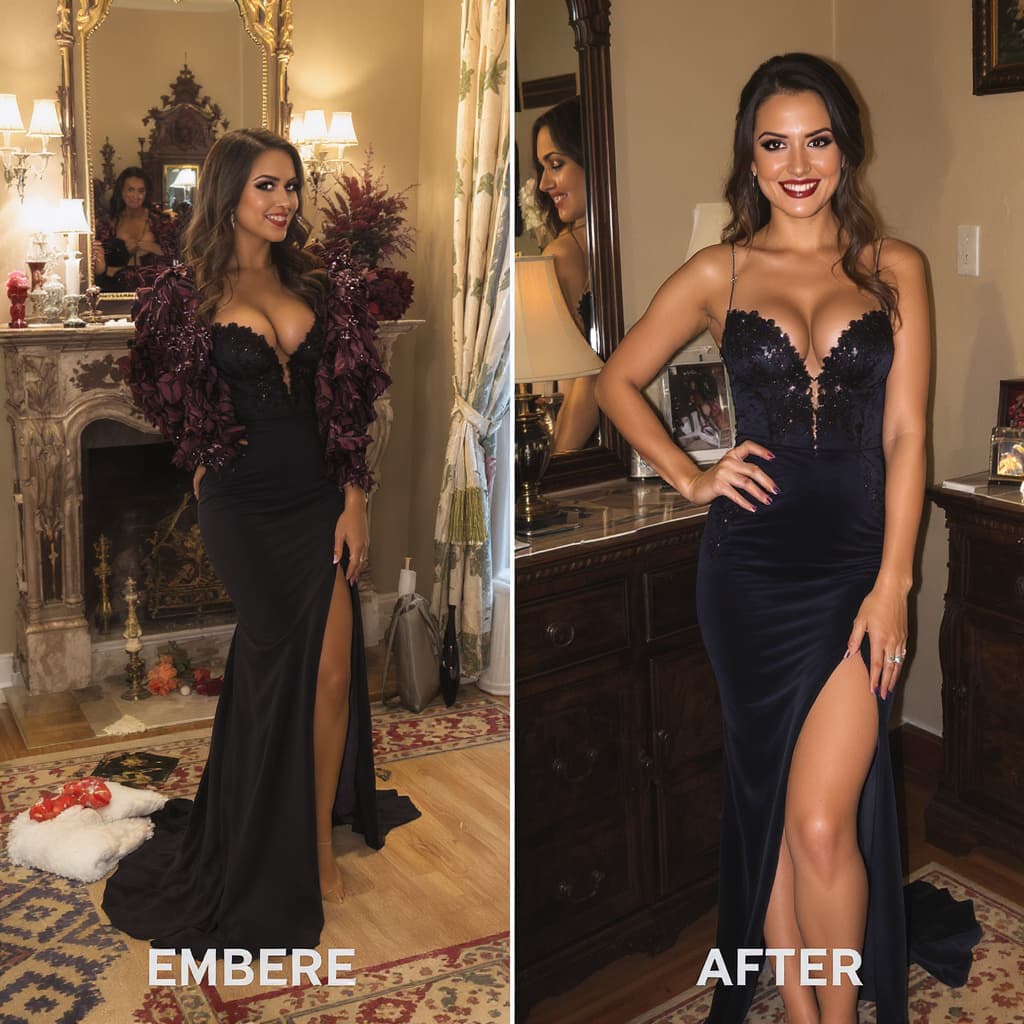 AI generated: remove all her dress