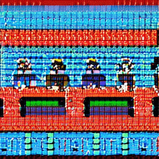 AI generated: 8-bit pixel art of jimmy carter
