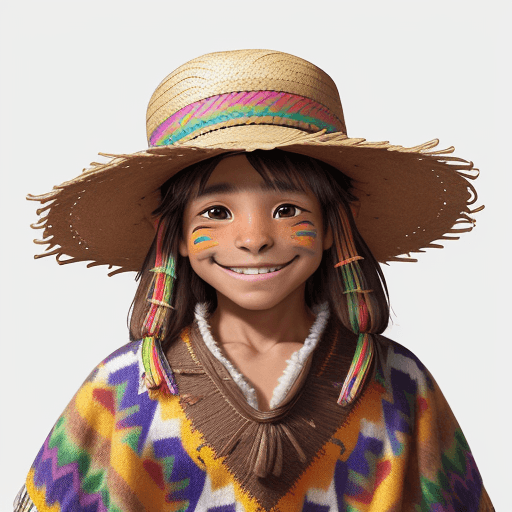 AI generated: 
	•	Species: It’s a guinea pig.
	•	Attire: Wearing typical Ecuadorian attire, including a straw hat ...