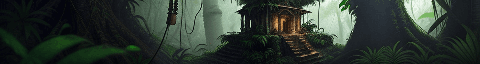 AI generated: In the heart of an uncharted jungle, a hidden temple emerges from beneath a dense canopy of ancient ...