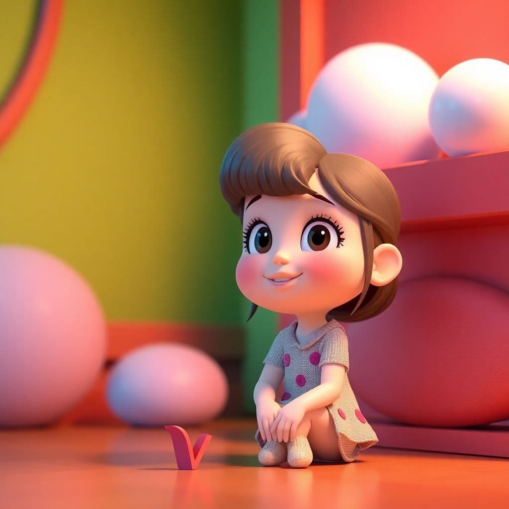 AI generated: 3d image, cute girl, in the style of Pixar --ar 1:2 --stylize 750