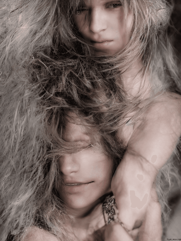 AI generated: photo of top model 18 y.o, final fantasy still, extremely high quality RAW photograph, detailed back...
