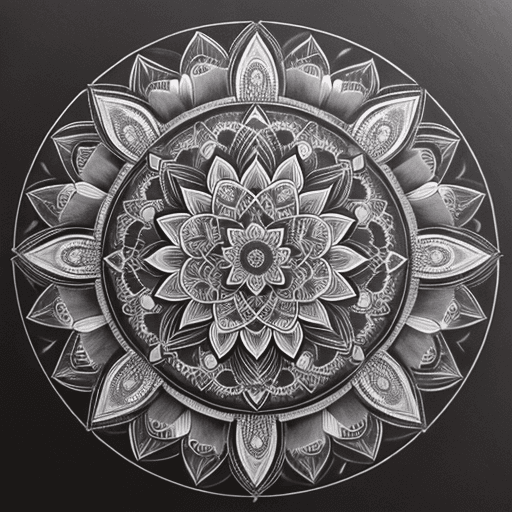 AI generated: detailed drawing of mandala