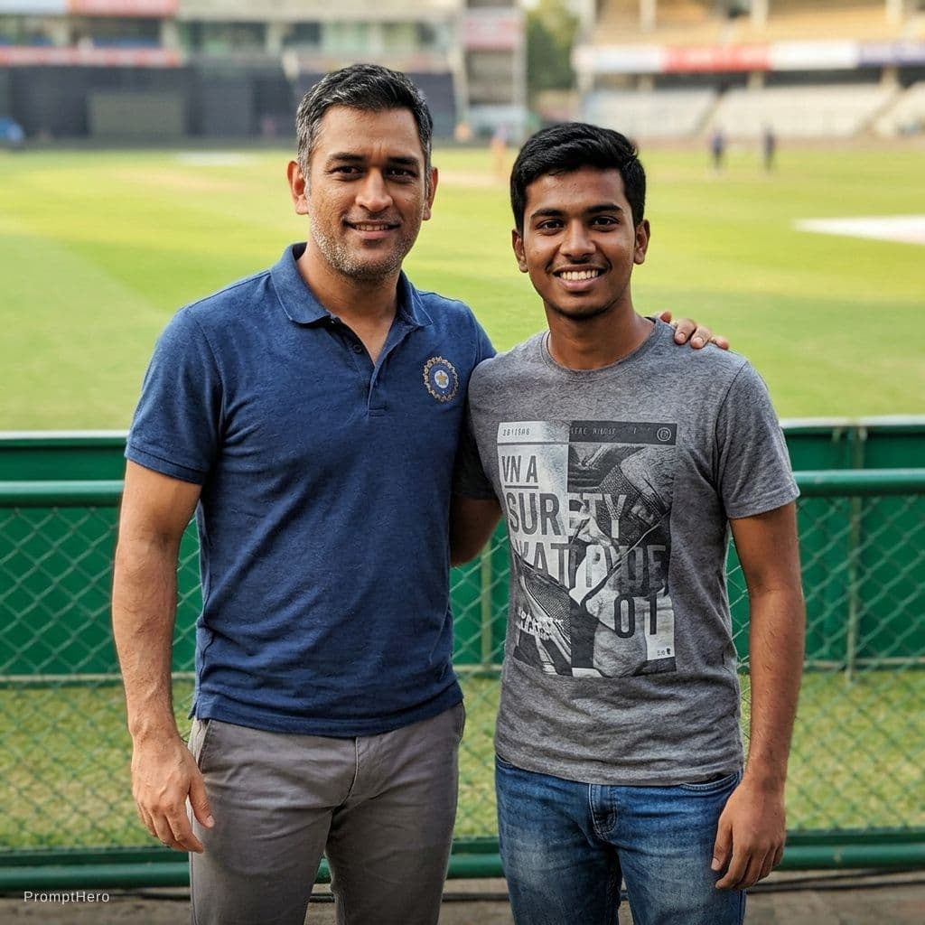 AI generated: Add dhoni with me