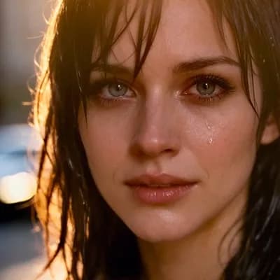 AI generated video: Video super realistico, 6 secondi, 9:16 verticale, 4K HDR. La donna guarda direttamente in camera, i...