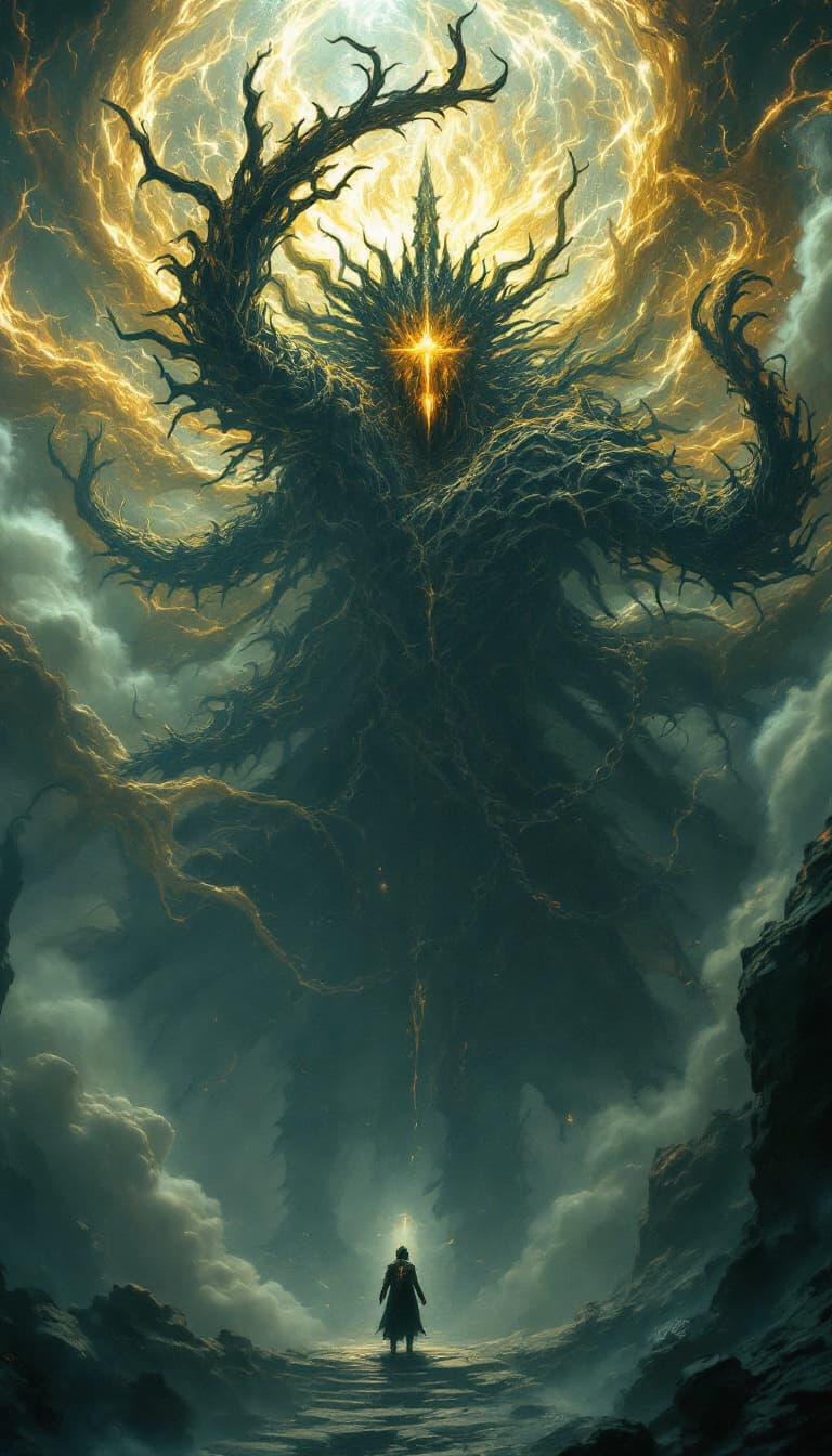 AI generated: Hyperrealistic art concept art cinematic film still comic Renaissance style (angelarium:1.1). god of...