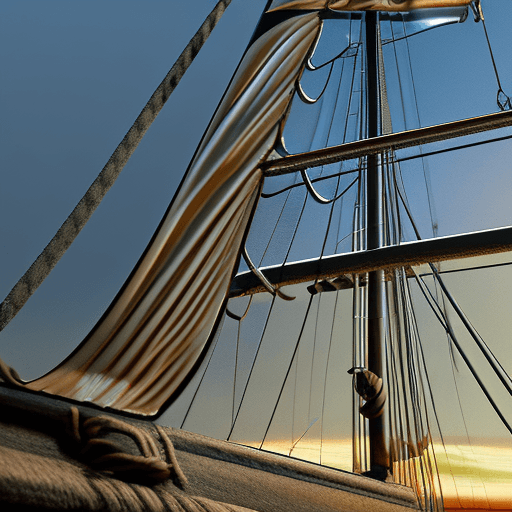AI generated: Photo of a ultra realistic sailing ship, dramatic light, pale sunrise, cinematic lighting, battered,...