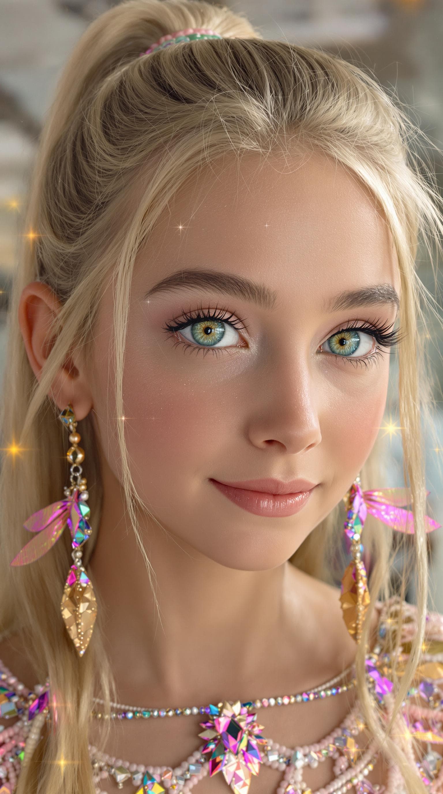 AI generated: a professional photo of a exceptionally beautiful girl Fairy (age 10) (full Body),(futuristic),(mast...