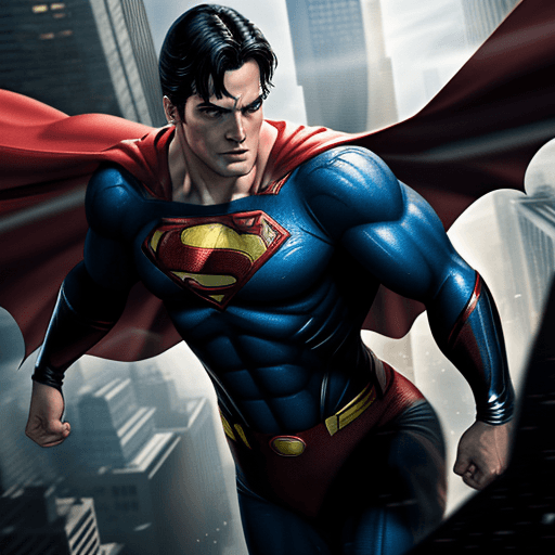 AI generated: Superman beat batman ,4 k ultra hd