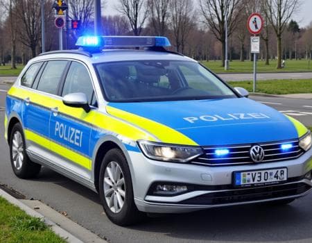 German VW Passat Police "Streifenwagen"