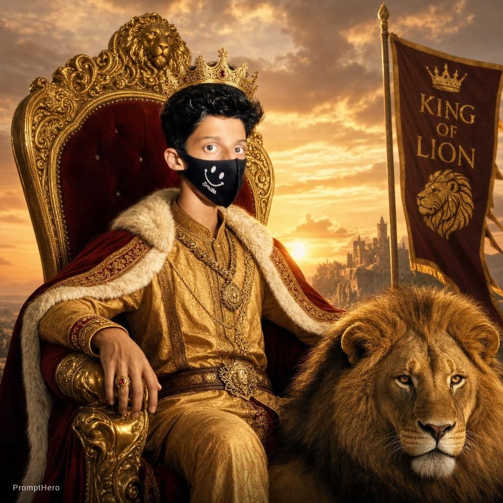 AI generated: King of lion 