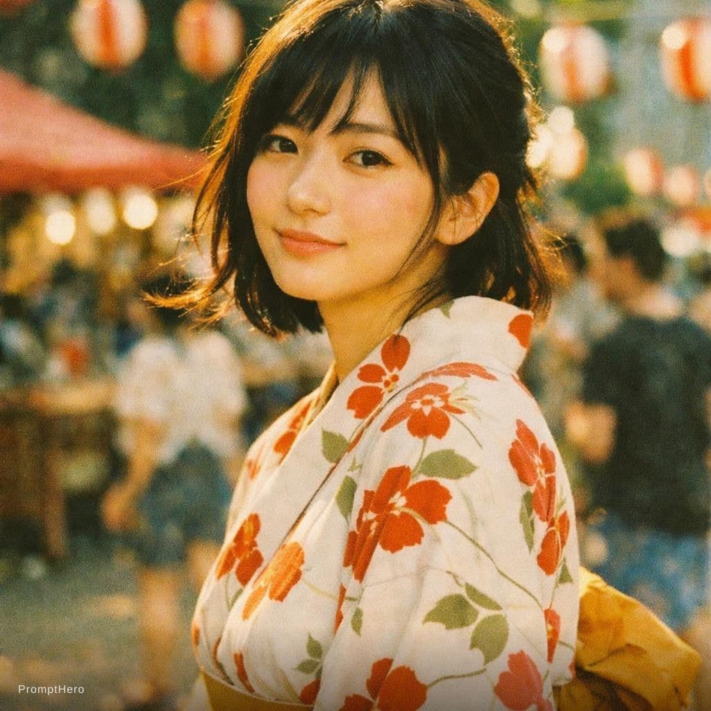 AI generated: Japanese woman, in the style of Kodak Gold 200 --chaos 75 --ar 3:4 --raw --sref 3927829543 --profile...