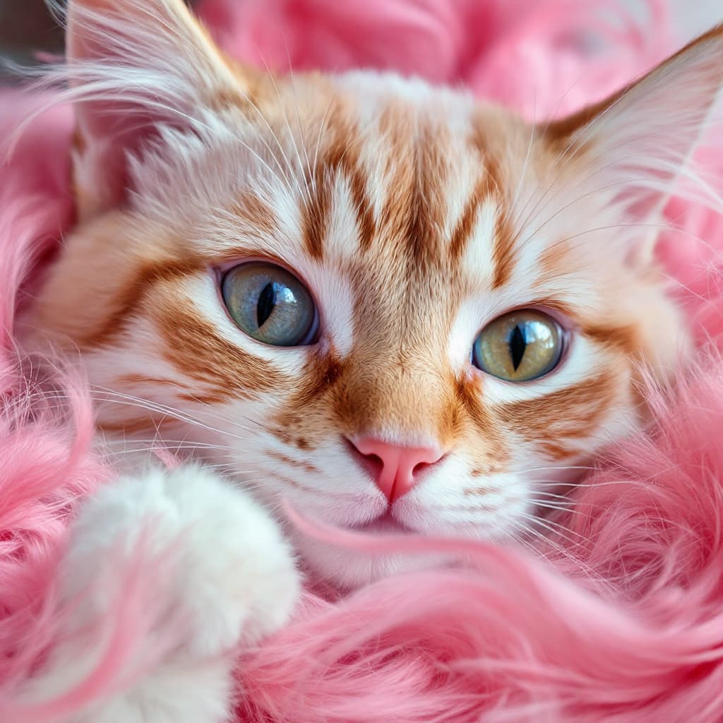 AI generated: pink hair on pussy