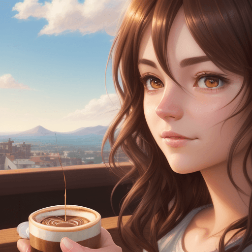 AI generated: 
The image above captures the moment of connection between the barista, Jack, and the customer, Emma...