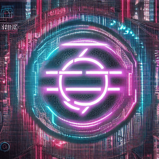 AI generated: create a cyberpunk logo with name "Nevere",high resolution logo, 4k, full hd logo