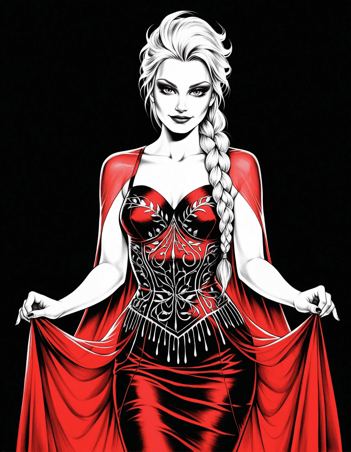 Nik Guerra's "Dark Divas"Art Style