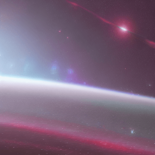 AI generated: outer space cinematic photo of a planet, hyper realistic, ray tracing, bright planet outline, colour...