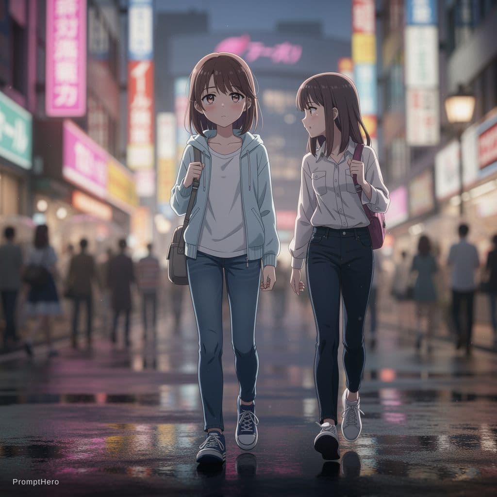 AI generated: score_9, score_8_up, score_7_up, 2girls, tomany girls, source anime, anime screencap, masterpiece, e...