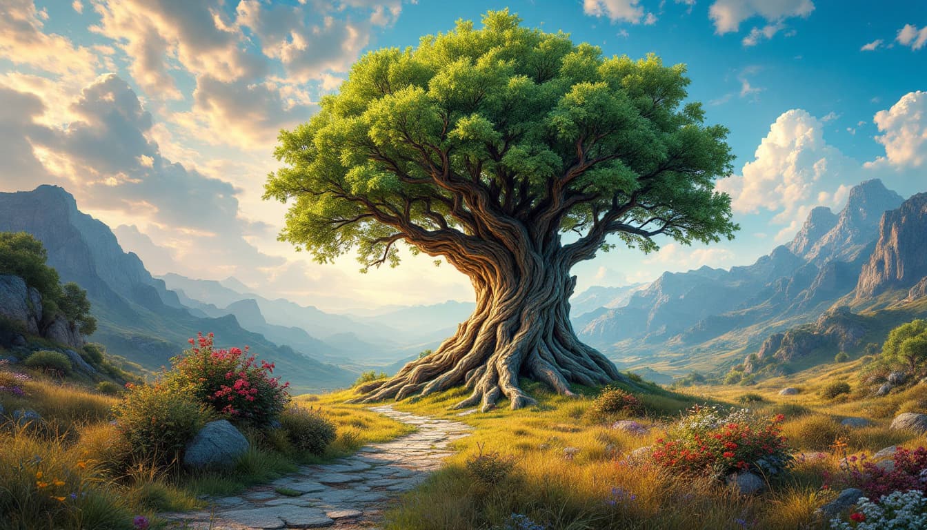 AI generated: time-traveling tree