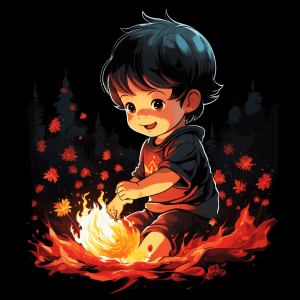 AI generated: T-shirt illustration, vector, pinterest, Child playing, unveil the innocence, Pure bliss, Decoupage,...