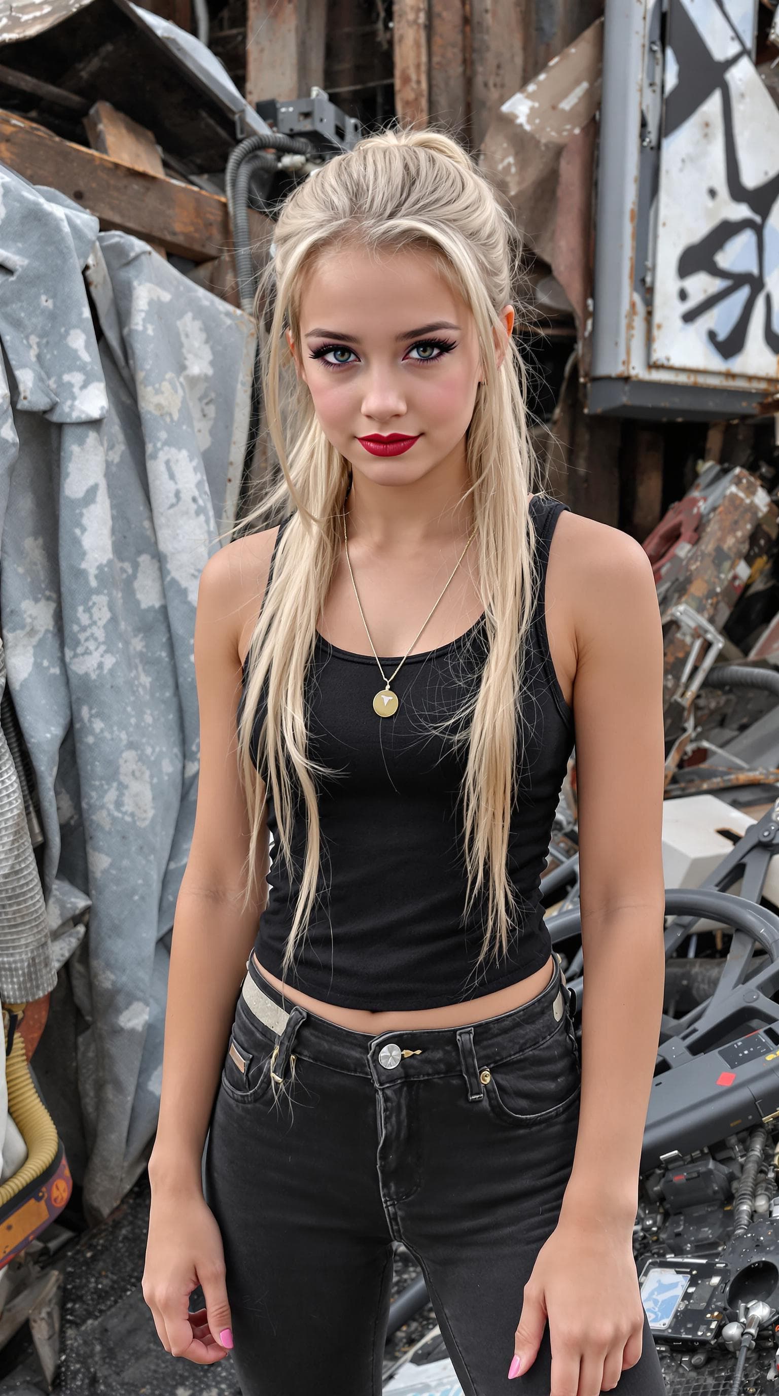 AI generated: a professional photo of a exceptionally beautiful girl in the world (age 11), (eleven year old), hig...