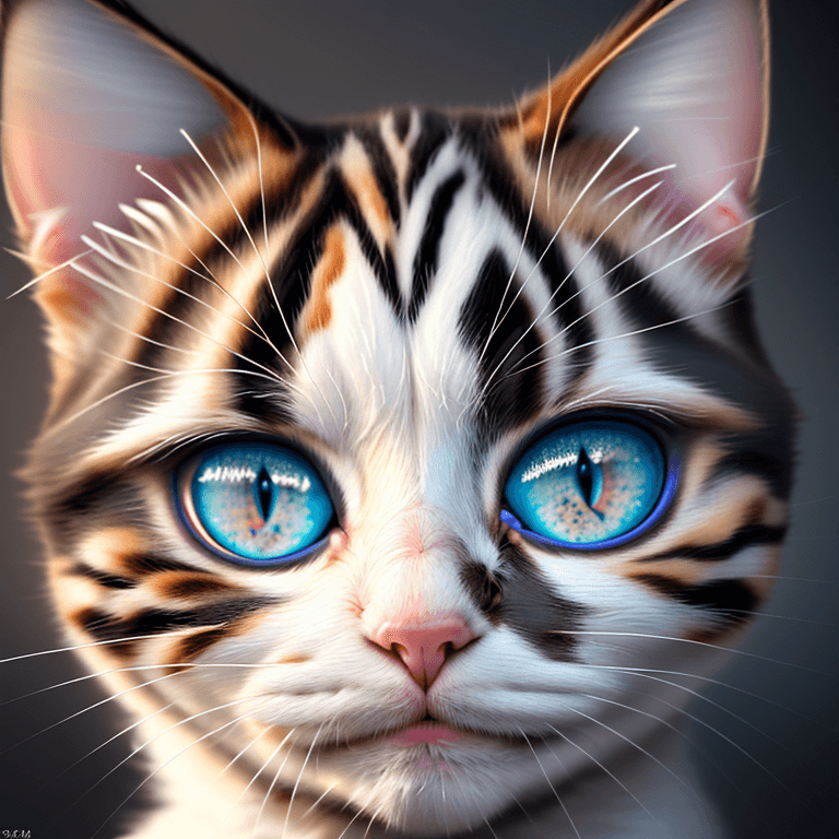 AI generated: (hyperrealism : 1. 4), (award winning: 1. 4) (masterpiece photo: 1. 4) BREAK 
a cute cat
BREAK (8K U...