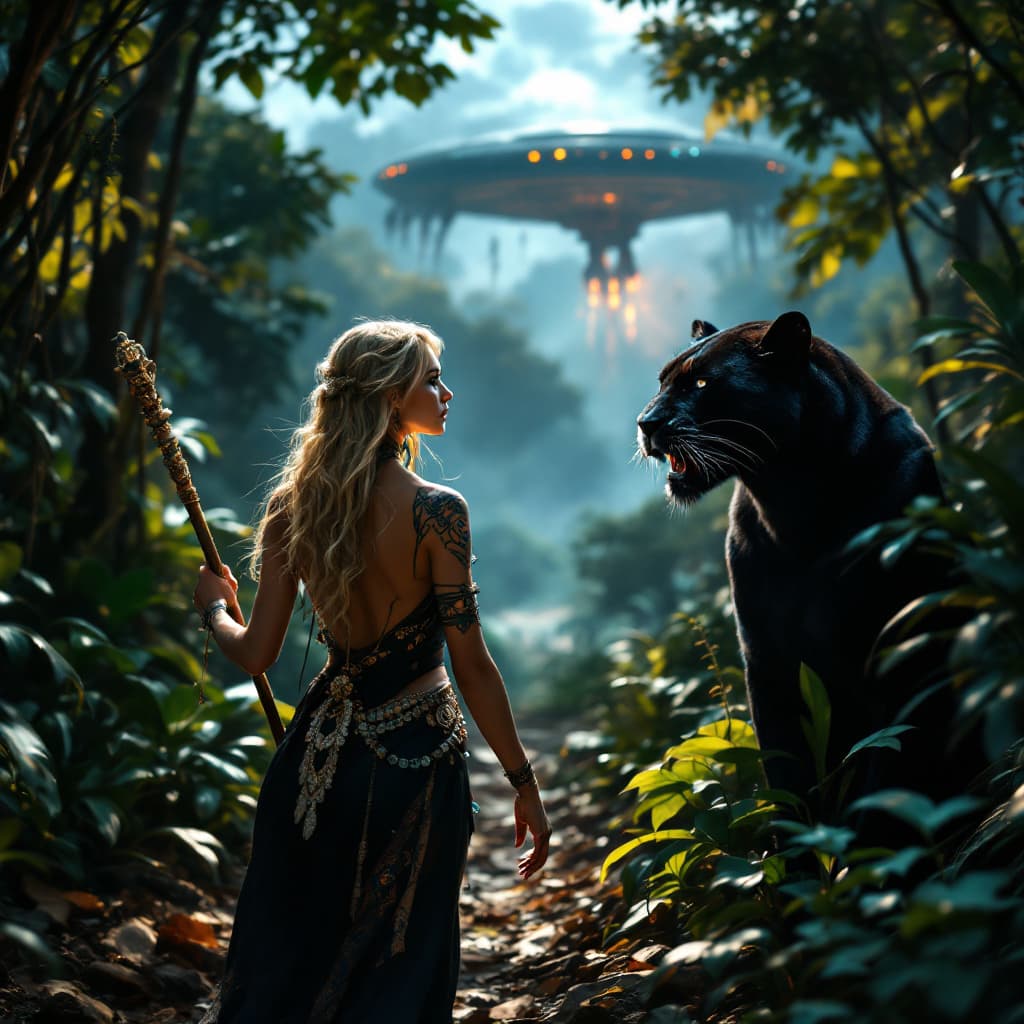 AI generated: Hyper realistic, photo realism, zoomed out full body HD Photo of beautiful, human woman at the end o...